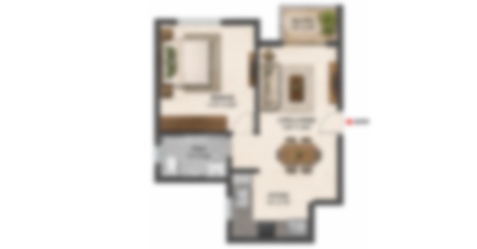 Samarth Altura Kalyan East 2 BHK Floor Plan