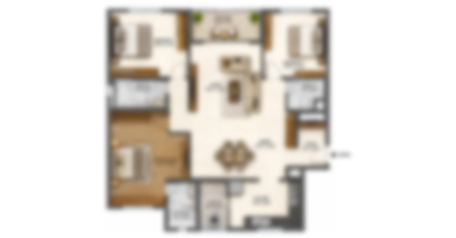 Swami Chhaya Dombivli 2 BHK Floor Plan